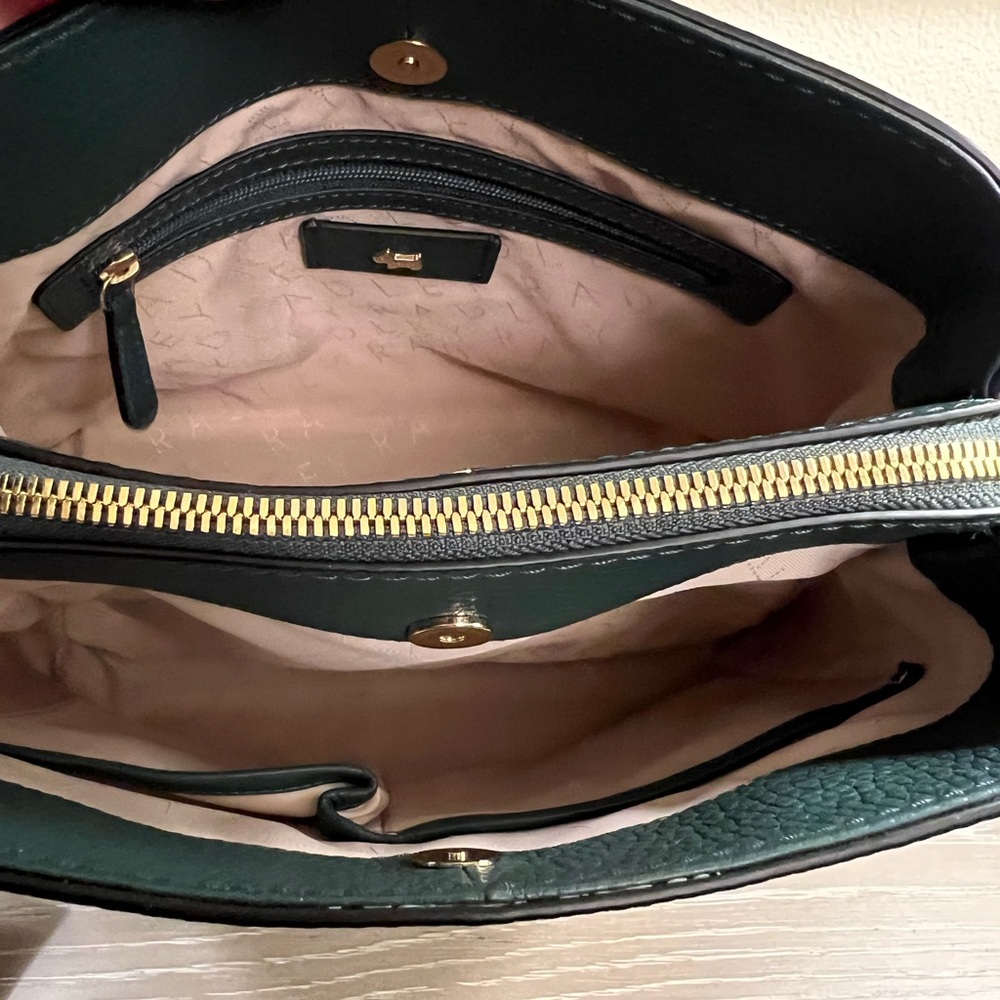 Radley London Duke Place medium compartment crossbody leather bag in pine needle - Picture 12 of 15